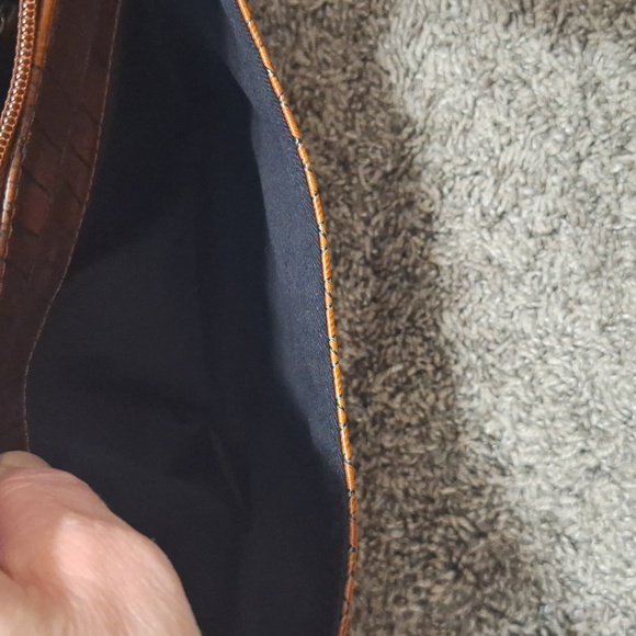 Coldwater Creek medium faux leather handbag - brown - Picture 4 of 6